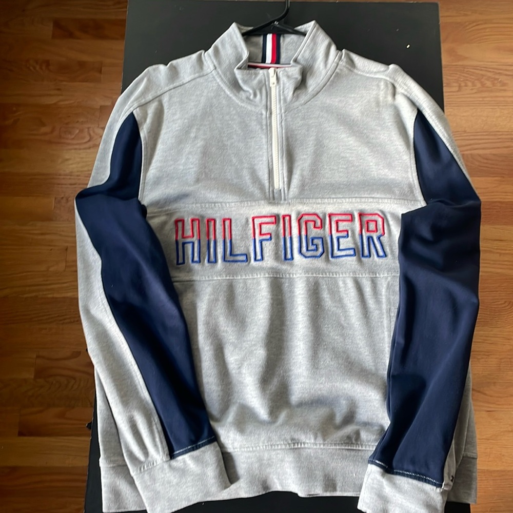 Tommy Hilfiger Large Grey Quarter-Zip